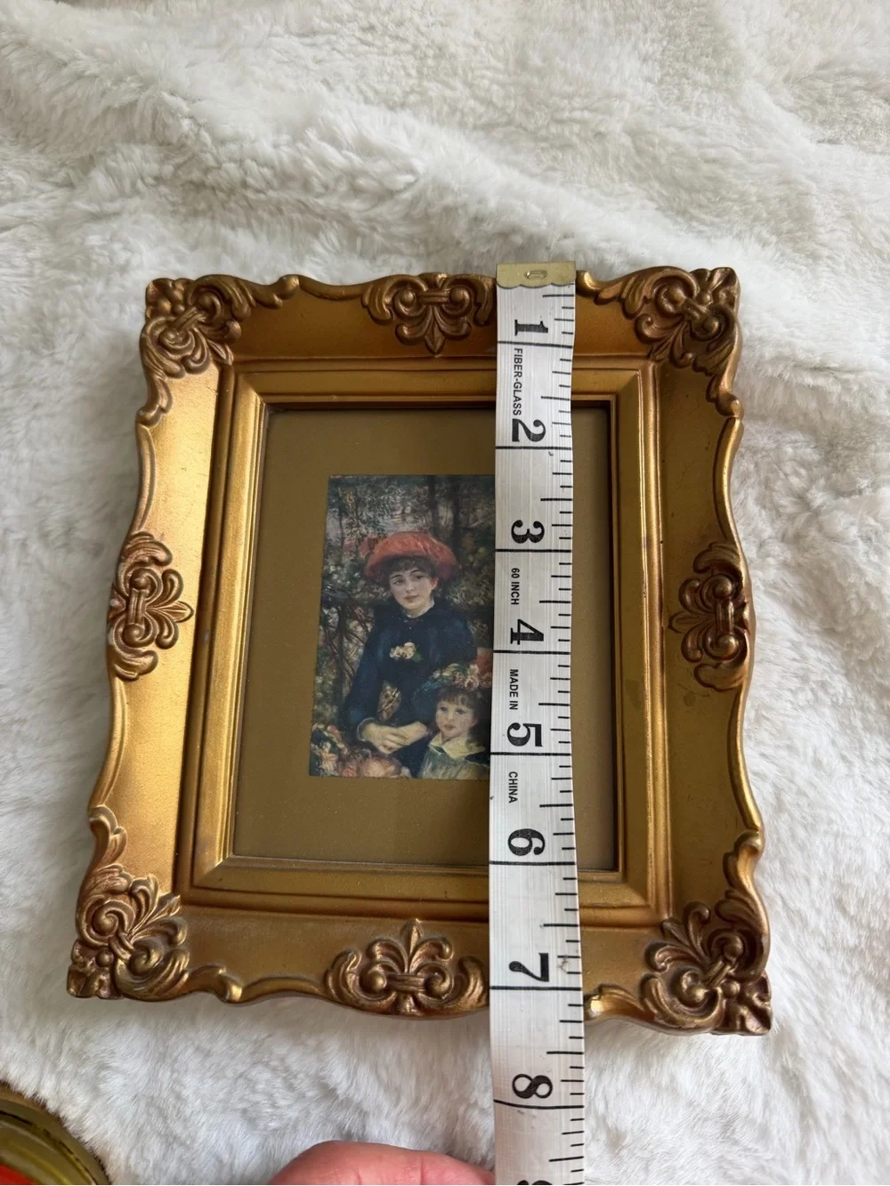 Set of 4 Vintage Italian Florentine Prints & Gold Renoir Wall Art